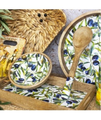 ORIGEN Home Decor - Bowl aceitunas  Cocina | Cajas Y Bandejas Marrón - 7x20x20 cm