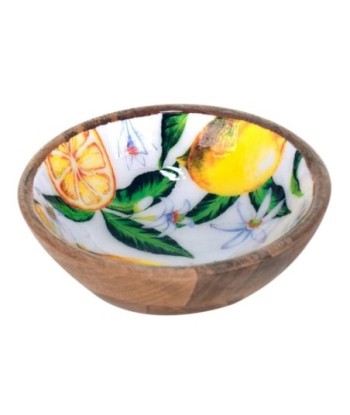 Signes Grimalt By SIGRIS - Cuenco Bowl con limones Verde de Madera | Bandeja Platos Rectangulares Plato Rectangular