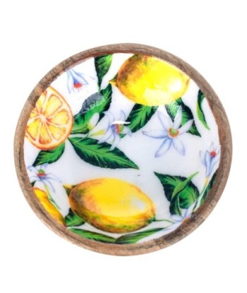 Signes Grimalt By SIGRIS - Cuenco Bowl con limones Verde de Madera | Bandeja Platos Rectangulares Plato Rectangular