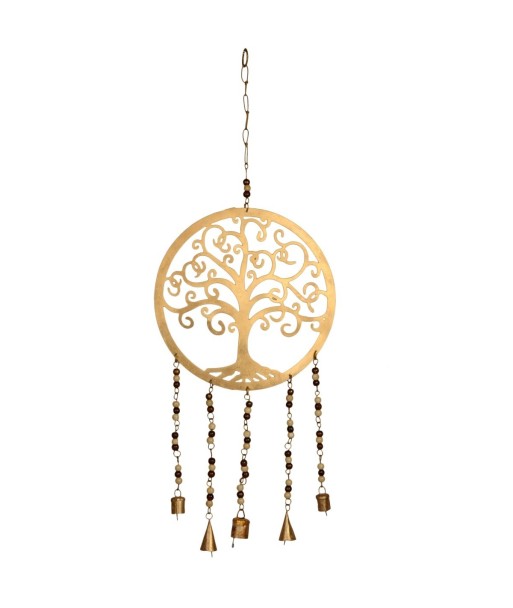 By SIGRIS Colgante Árbol de la Vida Dorado de Metal 70*3*26cm Colgante