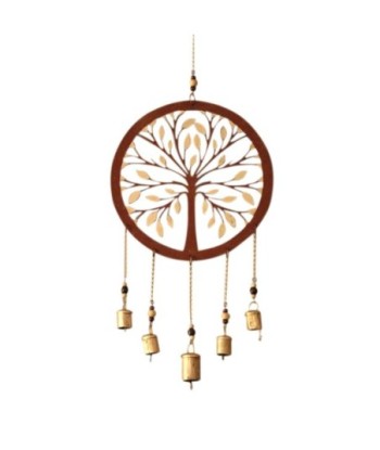 By SIGRIS Colgante Árbol de la Vida Marrón de Metal 57*3*26cm Colgante
