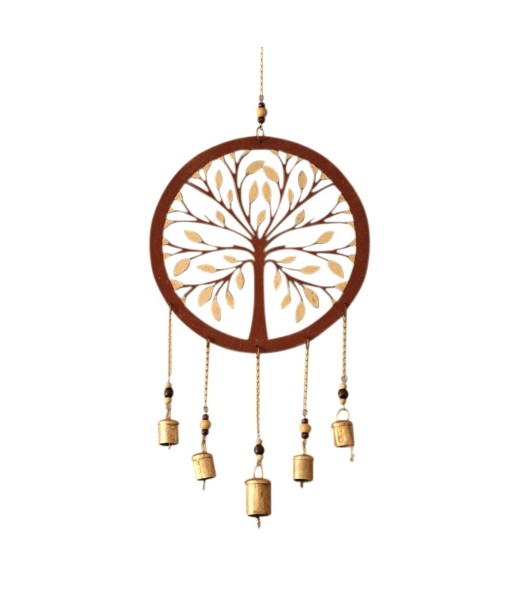 By SIGRIS Colgante Árbol de la Vida Marrón de Metal 57*3*26cm Colgante