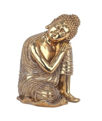 Signes Grimalt By SIGRIS - Figura Buda Sentado Dorado de Resina | Figura de Buda Figuras De Resina Para Jardin