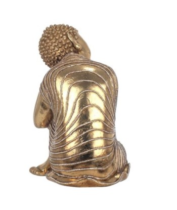 Signes Grimalt By SIGRIS - Figura Buda Sentado Dorado de Resina | Figura de Buda Figuras De Resina Para Jardin