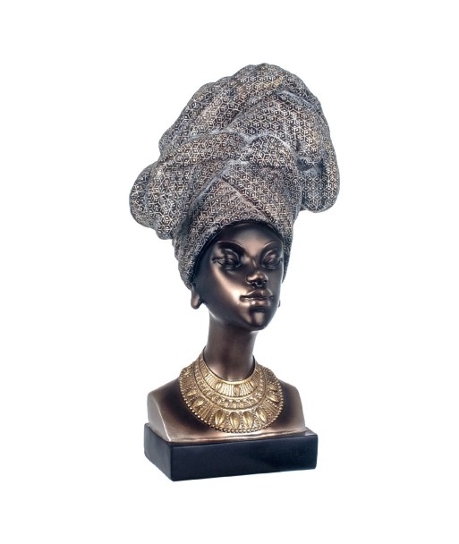 Signes Grimalt By SIGRIS - Figura Cabeza Africana Negro de Resina | Figura de Africana Figuras Decorativas Decoracion