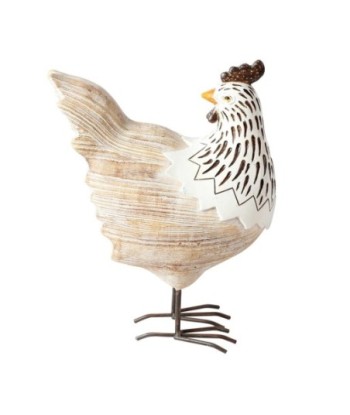 Signes Grimalt By SIGRIS - Figura Gallina Marrón de Resina | Figura de Gallina Figuras De Resina Para Jardin Figura