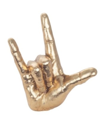 Signes Grimalt By SIGRIS - Figura mano con dedos Dorado de Resina | Figura de Mano Figuras De Resina Para Jardin