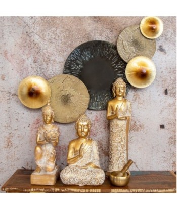 By SIGRIS Adorno Pared Vintage Gris de Metal 45X7X100cm Aplique Metal Mandalas Decorativos Mandalas Decorativos