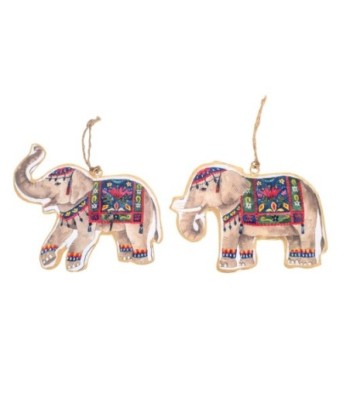 Signes Grimalt By SIGRIS - Elefante Gris de Metal | Colgante Mandalas Decorativos Mandalas Decorativos Pared 13x1x16cm