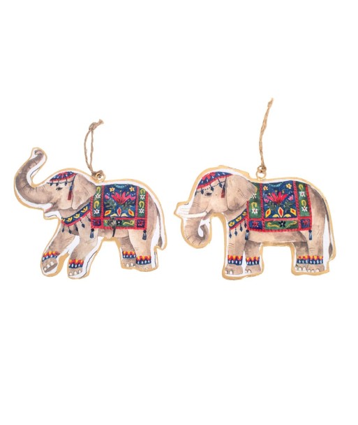Signes Grimalt By SIGRIS - Elefante Gris de Metal | Colgante Mandalas Decorativos Mandalas Decorativos Pared 13x1x16cm