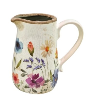 Jarrón de Cerámica Blanco para Flores Pequeñas - Decoración Romántica y Elegante para el Hogar