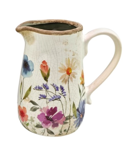 Jarrón de Cerámica Blanco para Flores Pequeñas - Decoración Romántica y Elegante para el Hogar