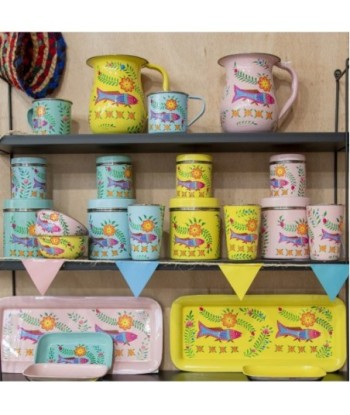 By SIGRIS Caja Mujer Índia 4 Uni. Multicolor de Metal Esmaltado 10*8*8cm Set de 4 Unidades Caja