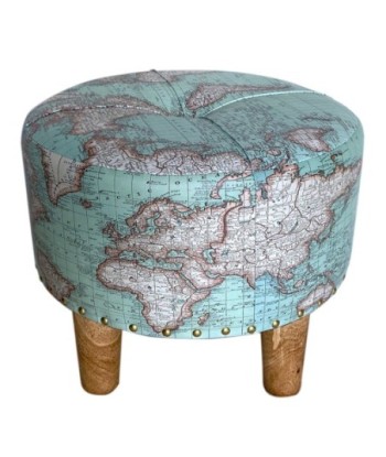By SIGRIS Taburete Azul de MDF y PVC 33*40*40cm