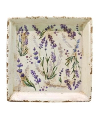 Plato decorativo de cerámica Lavanda, ideal para servir, decorar y regalar en ocasiones especiales