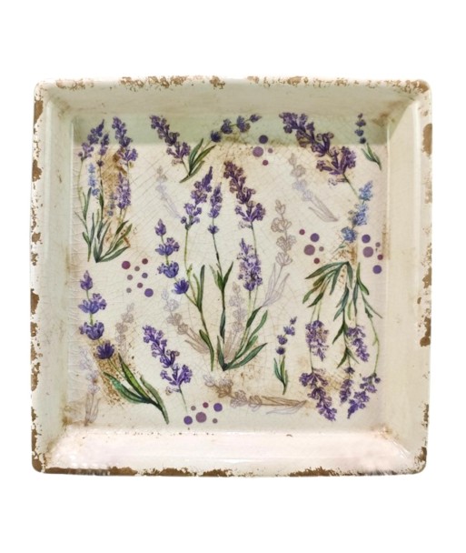 Plato decorativo de cerámica Lavanda, ideal para servir, decorar y regalar en ocasiones especiales
