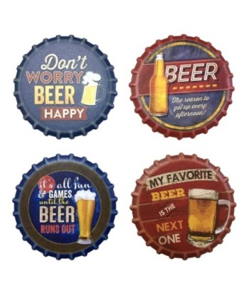 By SIGRIS Posavasos Multicolor de Ceramica  1*11*11cm Set de 4 Unidades Posavasos Set 4 U