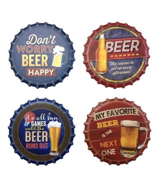 By SIGRIS Posavasos Multicolor de Ceramica  1*11*11cm Set de 4 Unidades Posavasos Set 4 U