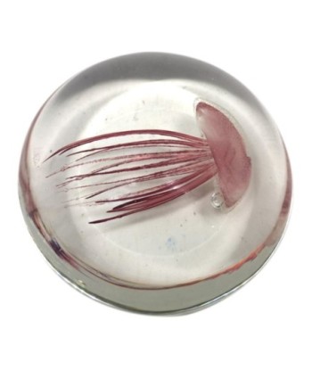By SIGRIS Pisapapel Medusa Rojo de Cristal Vidrio 5X11X11cm Pisapapel Decoración Hogar Medusas Artificiales