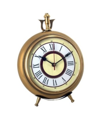 By SIGRIS Reloj Sobremesa DORADO de Laton 25*9*19cm