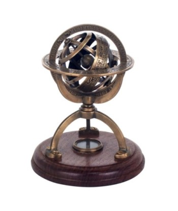 By SIGRIS Esfera Armillary DORADO de Laton 14*12*12cm Figura