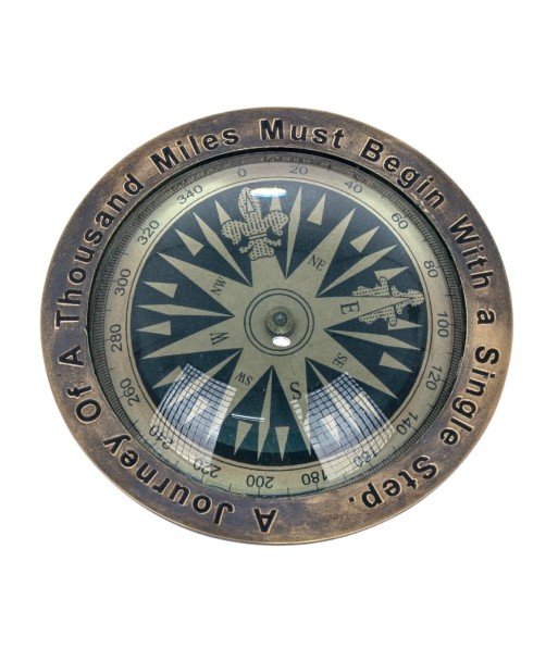 By SIGRIS Brújula DORADO de Laton 4*13*13cm Figura Marinera By SIGRIS Brújula DORADO de Laton 4*13*13cm Figura Marinera