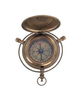 By SIGRIS Brújula DORADO de Laton 2*9*9cm Figura Marinera