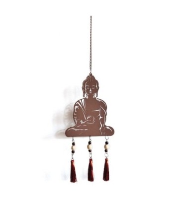 By SIGRIS Colgante Buda Marrón de Metal 66*1*16cm Colgante de metal