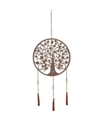 By SIGRIS Colgante Árbol de la Vida Marrón de Metal 105*1*35cm Colgante de metal