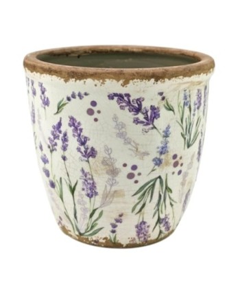 Macetero de Cerámica Lavanda Ideal para Decoración de Hogar, Jardín y Regalos Originales