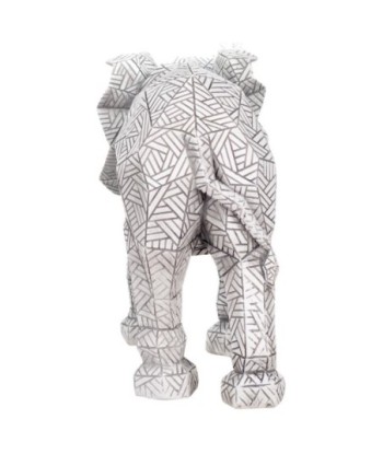 By SIGRIS Figura de Elefante Plateado de Resina 21*12*35cm