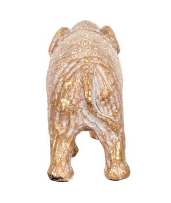 By SIGRIS Figura de Elefante Blanco de Resina 14*9*20cm