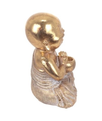 By SIGRIS Figura de Buda Dorado de Resina 15*8*10cm