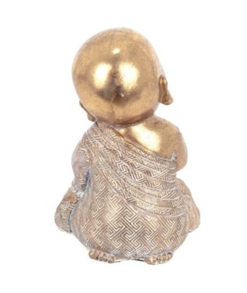 By SIGRIS Figura de Buda Dorado de Resina 15*9*10cm