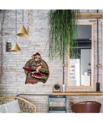 By SIGRIS Placa de metal Multicolor de Metal 54*1*42cm
