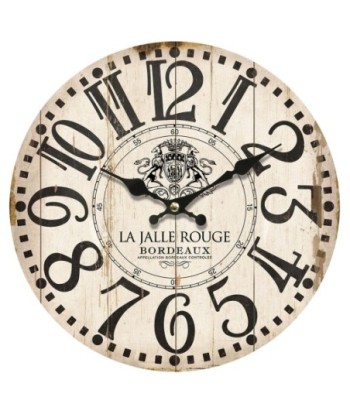By SIGRIS Reloj Marrón de MDF 34*4*34cm
