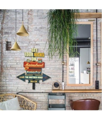 By SIGRIS Placa de metal Multicolor de Metal 60*1*50cm