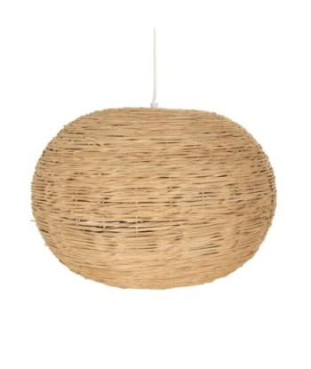By SIGRIS Lámpara Techo Beige de Rattan 31*43*43cm Lámpara de Techo