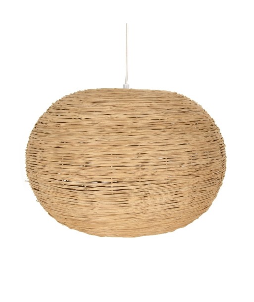 By SIGRIS Lámpara Techo Beige de Rattan 31*43*43cm Lámpara de Techo