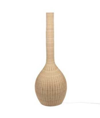 By SIGRIS Lámpara Pie Beige de Rattan 120*42*42cm Lámpara de Pie