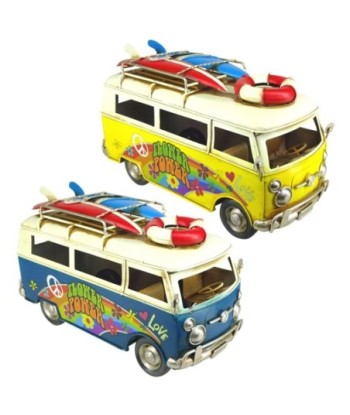 By SIGRIS Modelismo Vehículos Terrestres Multicolor de Metal 15*12*26cm Set de 2 Unidades Autobus Set 2 U