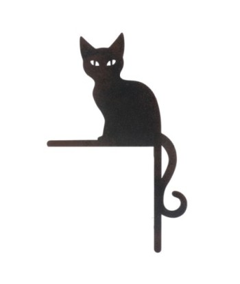 Adorno Pared Gato de Metal - Aplique Decorativo para Hogar, Estilo Romántico y Moderno, Ideal para Amantes de