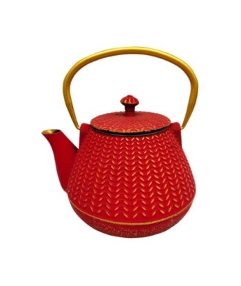 By SIGRIS Tetera Rojo de Hierro Colado 12*14*17cm