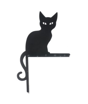 Adorno Pared Gato de Metal - Aplique Decorativo para Hogar, Estilo Romántico y Moderno, Ideal para Amantes de