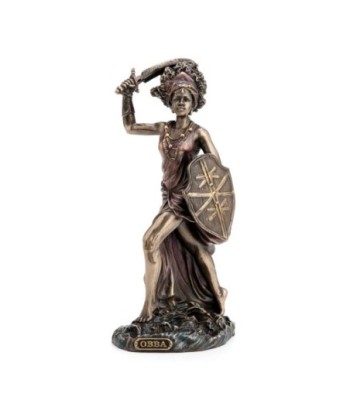 By SIGRIS Figura Orisha Obba Crudo de Resina 22*11*8cm Figura