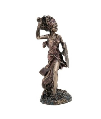 By SIGRIS Figura Orisha Obba Crudo de Resina 22*11*8cm Figura