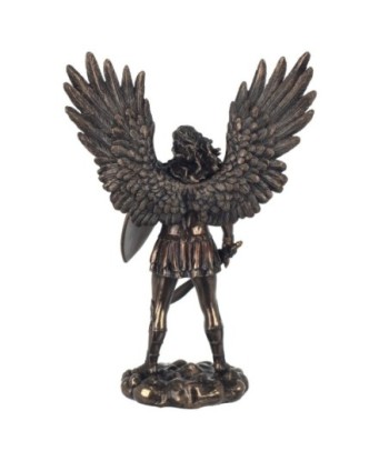 By SIGRIS Figura San Miguel Arcángel Crudo de Resina 28*9*20cm Figura