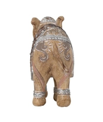 By SIGRIS Figura Elefante Marrón de Resina 16*8*18cm Figura de Elefante