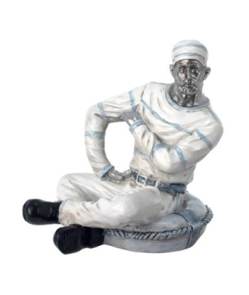 By SIGRIS Figura Marinera Blanco de Resina 21*21*17cm