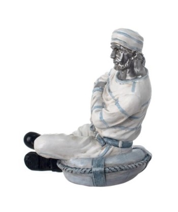 By SIGRIS Figura Marinera Blanco de Resina 21*21*17cm